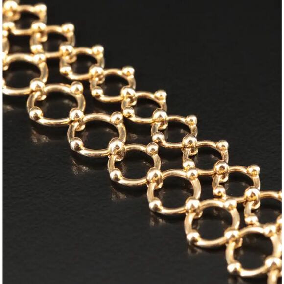 Tiffany & Co. 18K Ring Bead Link Statement Necklace 58.6g - Picture 2 of 10